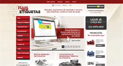 Desktop Screenshot of maisetiquetas.com.br